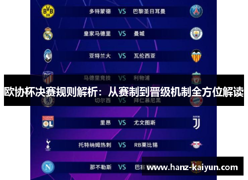 欧协杯决赛规则解析:从赛制到晋级机制全方位解读 欧协杯决赛规则解析:从赛制到晋级机制全方位解读