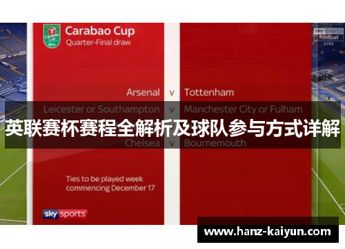 英联赛杯赛程全解析及球队参与方式详解 英联赛杯赛程全解析及球队参与方式详解