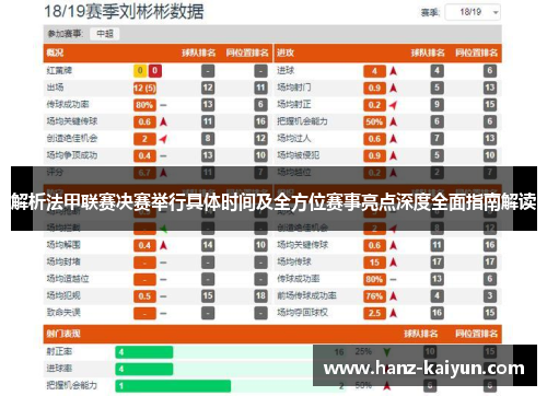 解析法甲联赛决赛举行具体时间及全方位赛事亮点深度全面指南解读