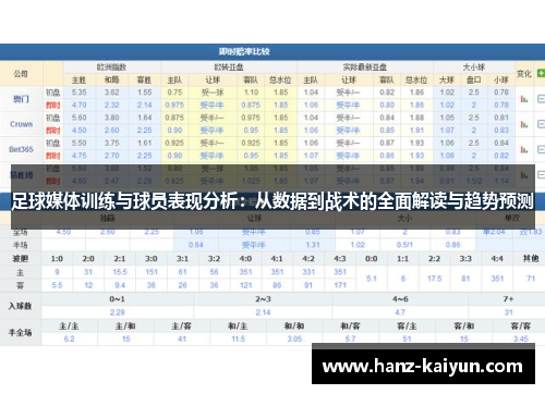足球媒体训练与球员表现分析：从数据到战术的全面解读与趋势预测